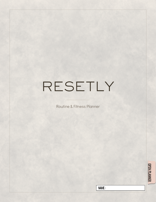 RESETLY Wellness Planner | Digital Fitness & Productivity Planner